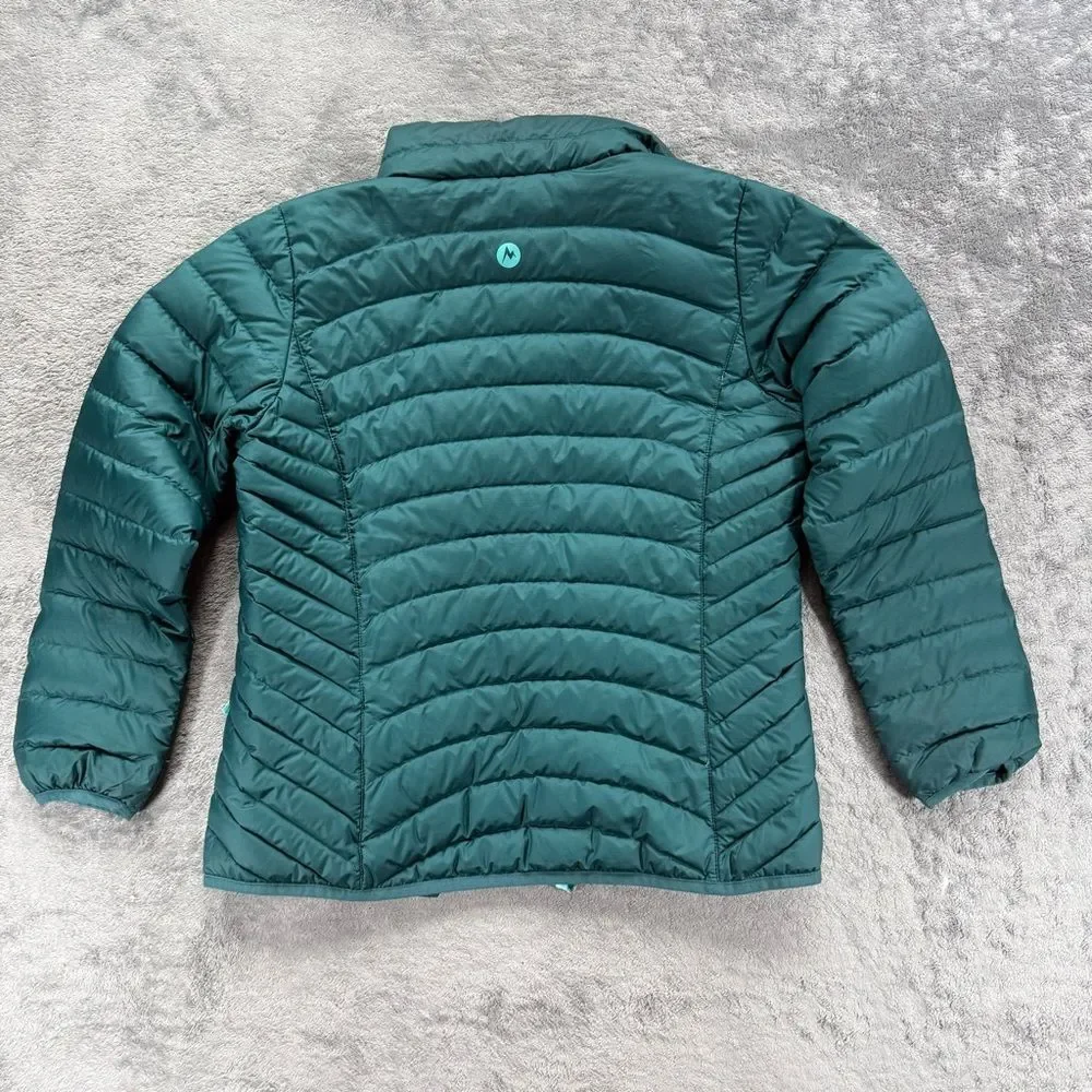 Marmot Highlander Down Jacket Teal Girls Large Winter Coat